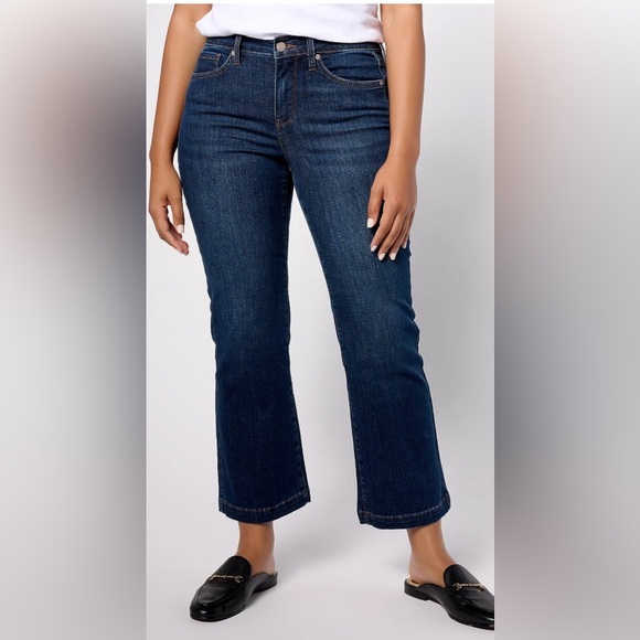 NYDJ Julia flare high rise dark wash jeans women size 12 - Picture 12 of 12